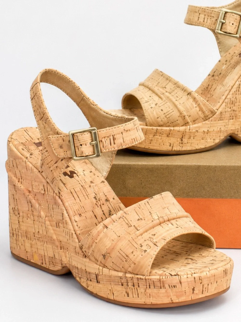 Korks Bardot II Wedge Comfort Sandals New!